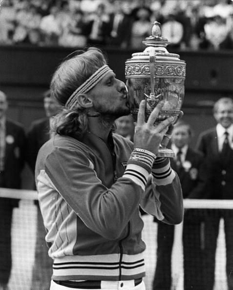 Bjorn Borg With His Fourth Wimbledon Win