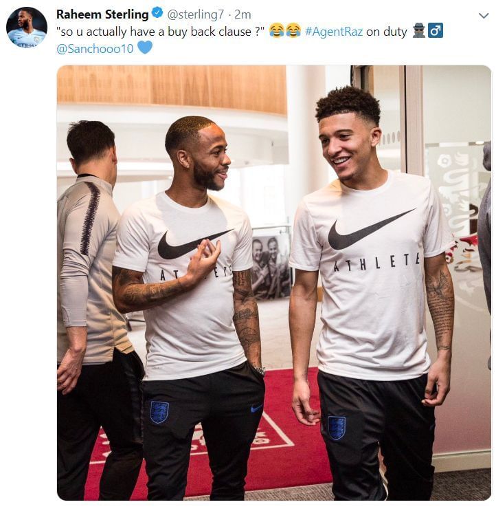 Sterling&#039;s deleted tweet