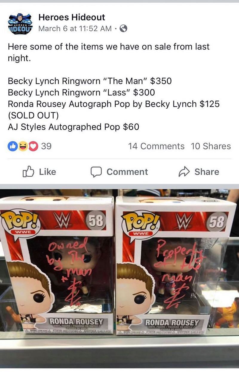 becky lynch the man funko pop