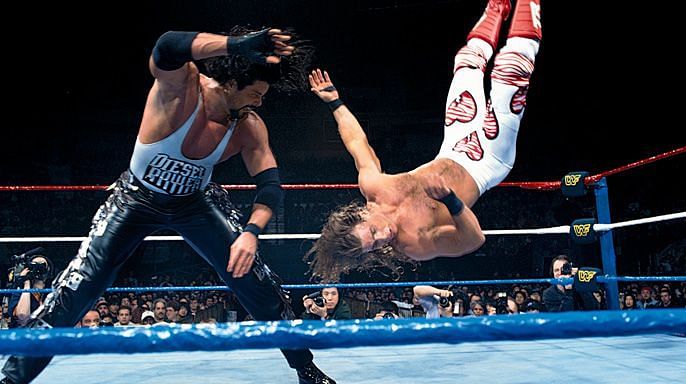Diesel retained the WWF Championship against HBK at WrestleMania 11 in 1995
