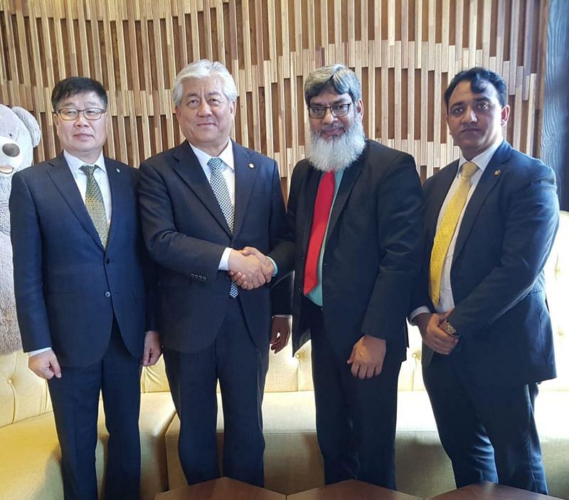Chairman Mr. Khalil Ahmed Khan and Rapporteur Mr. Shammi Rana with Mr. Lee Sand Member Parliament of Ulsan, Republic of South Korea.