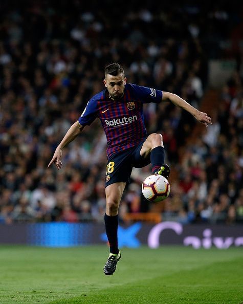 Jordi Alba-electric going forward, suspect in defence