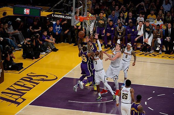 Denver Nuggets v Los Angeles Lakers