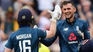 Alex Hales and Eoin Morgan during the World record breaking 481 against Australia