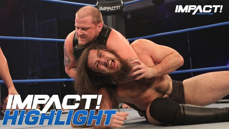 Lee pictured along with Impact Wrestling&#039;s Sami Callihan