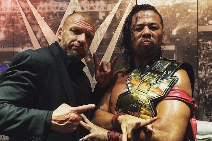 Shinsuke Nakamura with Triple H