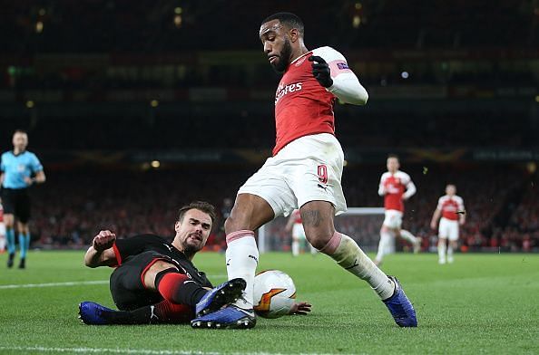 Lacazette provided a surprise boost after his suspension was reduced earlier this week