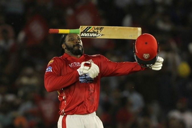 Chris Gayle showed glimpses of his destructive ability with the bat