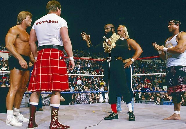 Mr. T was Hulk Hogan&#039;s tag team partner in the main event of WrestleMania I
