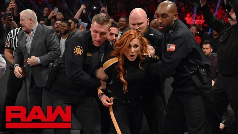 Becky arrested after attacking Ronda