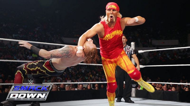 Axel flattened Heath Slater on SmackDown.