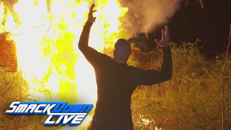 Orton burns The Wyatt Compound