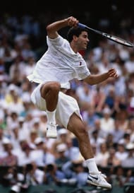 Pete Sampras in action