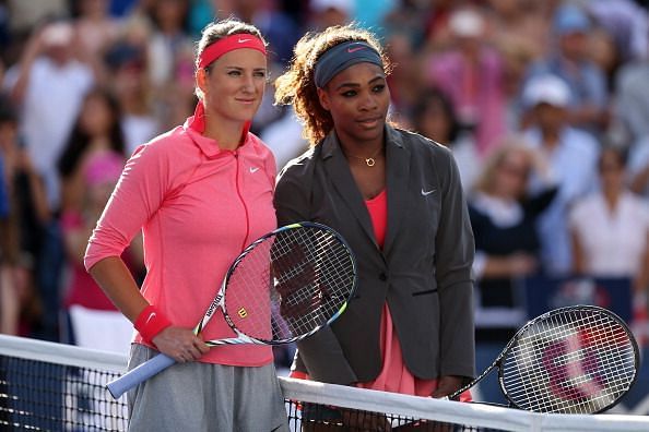Serena and Azarenka at 2013 US Open - Day 14