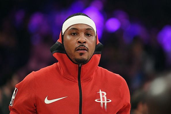 Carmelo Anthony most recently played for the Houston Rockets