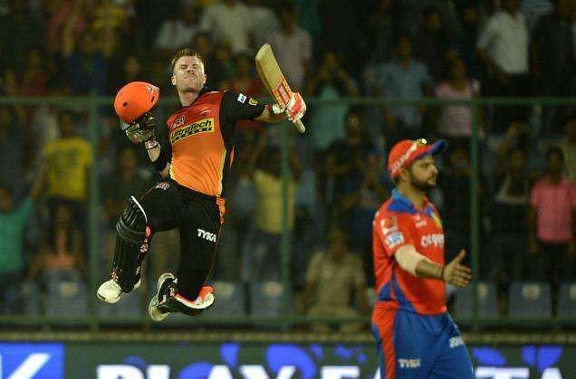 Warner single-handedly won the game for SRH