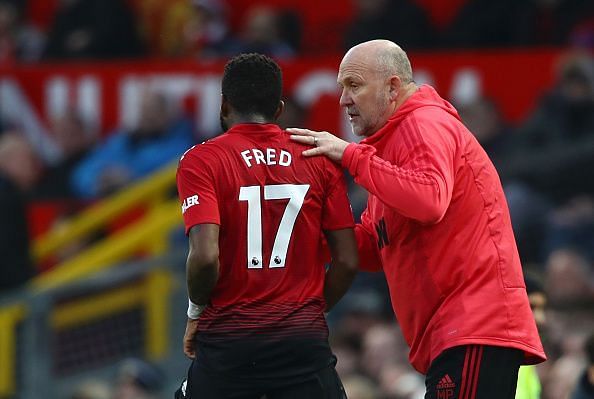 Manchester United&#039;s Fred (l)
