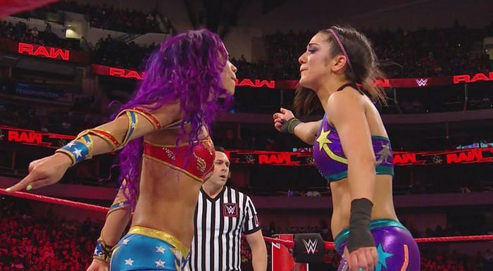 Bayley and Sasha Banks have been on opposing sides before