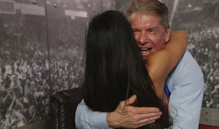 Image result for vince mcmahon nikki bella wrestlemania