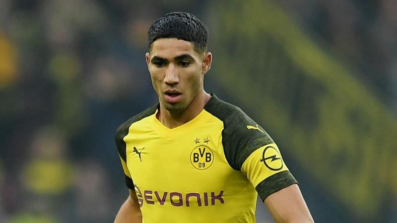 Achraf Hakimi is on loan at Borussia Dortmund from Real Madrid