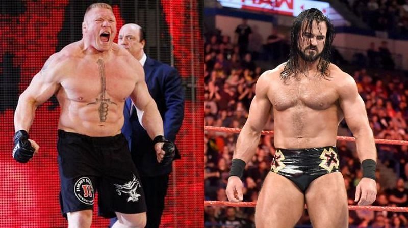 Brock Lesnar and Drew McIntyre