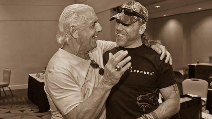 Shawn Michaels with Ric Flair.