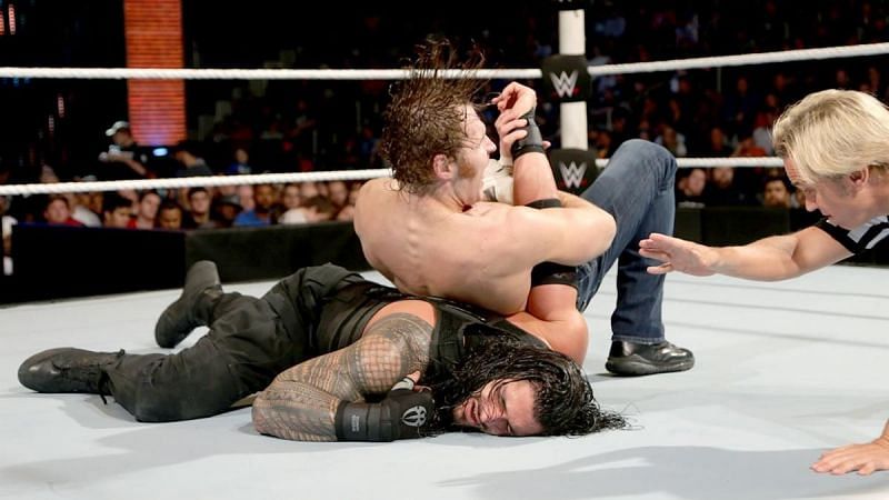 The Lunatic Fringe Dean Ambrose turns heel, destroys Roman Reigns after the match!