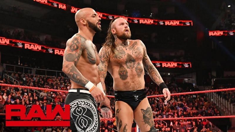 WWE should put the tag team titles on Ricochet and Aleister Black at WrestleMania 35.