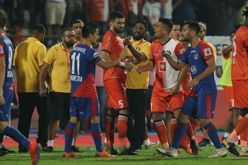 Ahmed Jahouh&#039;s red card was the turning point as Bengaluru FC scored shortly afterwards