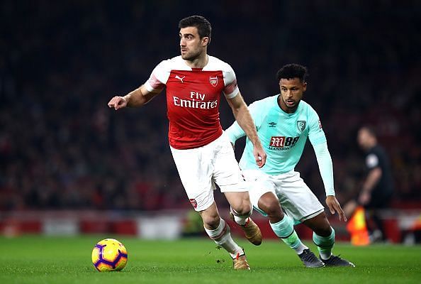 Sokratis excelled in the heart of the backline