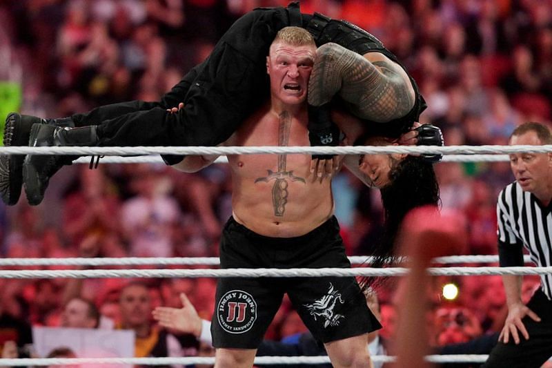 Lesnar retained the Universal title against Roman Reigns at WWE WrestleMania 34