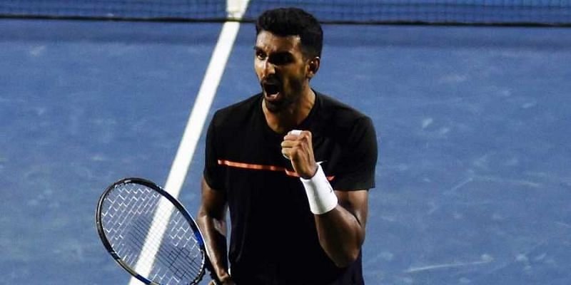 Prajnesh Gunneswaran moves into the second round of Indian Wells after defeating Benoit Paire of France