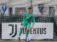 Matej Kovar in action during the UEFA Youth League match between Juventus U19s and Manchester United U19s on November 7, 2018, in Turin, Italy.