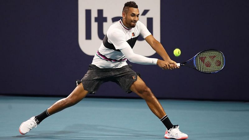 Kyrgios Produces Two Underarm Serves In Lajovic Thrashing