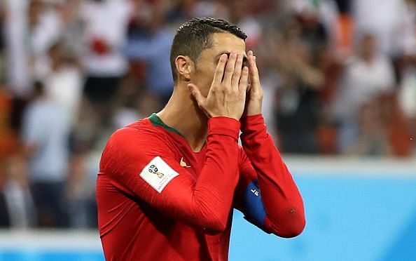 Ronaldo hurt himself in the match against Serbia
