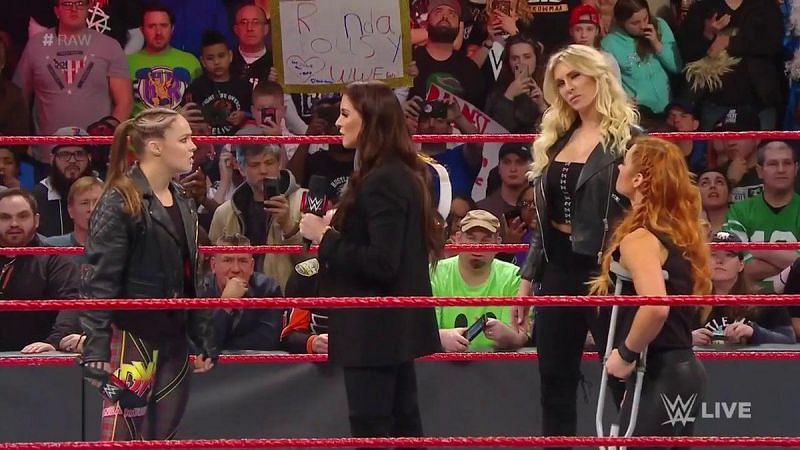 ronda rousey beat becky lynch and charlotte
