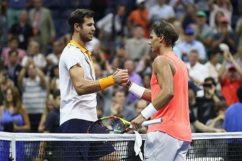 Nadal and Khachanov at 2018 US Open - Day 5