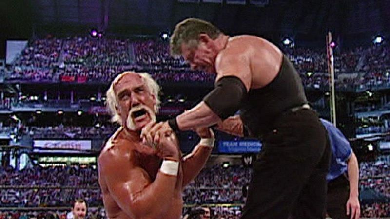 Hulk Hogan vs. Mr. McMahon was a fun match with an iconic aftermath.