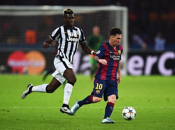 Pogba has faced and lost to Barcelona before.