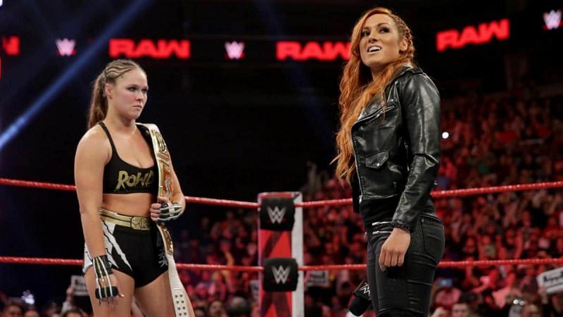 Ronda Rousey and Becky Lynch have caused controversy backstage with their war of words on social media.