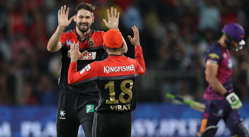 Kane Richardson picked up seven wickets from four games for RCB in 2016 IPL