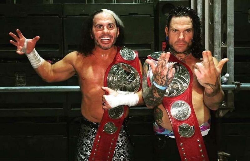The Hardy Boyz returned to WWE in 2017, capturing the RAW Tag Championships.