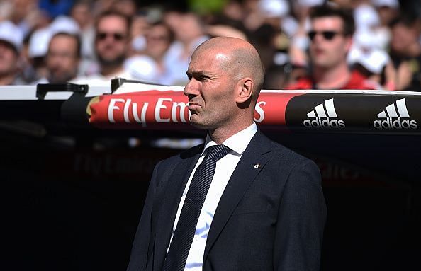 Zinedine Zidane is back at the Santiago Bernabeu.