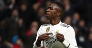 Vinicius Junior honours the Real Madrid badge