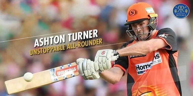 Ashton Turner will feature for Rajasthan Royals in IPL 2019 (Image Courtesy: Rajasthan Royals)