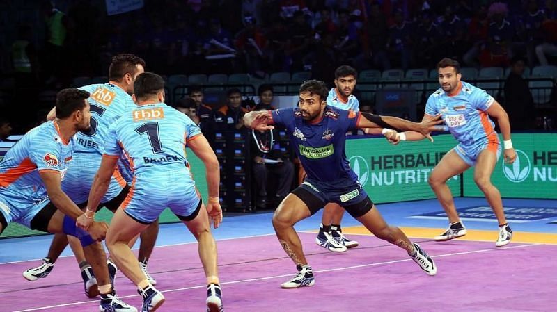 Monu Goyat is a quality raider in the Pro Kabaddi League