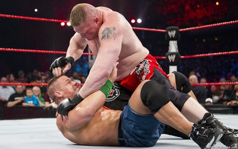 Lesnar demolished Cena in their 2012 Extreme Rules match, but still came up short against Big Match John.