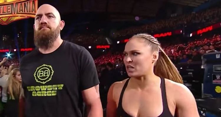 Travis Browne was involved in a physical altercation with a security guard on Monday Night RAW