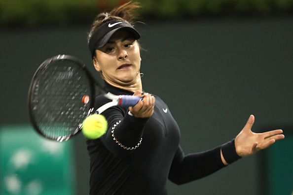 Bianca Andreescu at BNP Paribas Open - Day 12