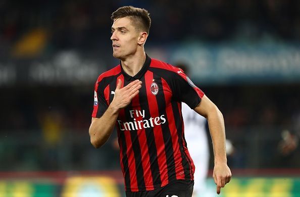 AC Milan&#039;s Krzysztof Piatek